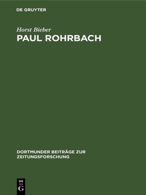 cover image of Paul Rohrbach